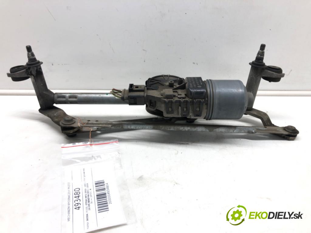 SKODA CITIGO (NF1) 2011 - 2019    1.0 44 kW [60 KM] benzyna 2011 - 2019  Mechanizmus stieračov predný 1S1955023D (Motorčeky stieračov predné)