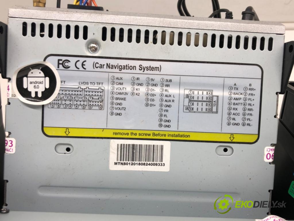 FORD FOCUS III Turnier 2010 - 2022    1.0 EcoBoost 92 kW [125 KM] benzyna 2012 - 2022  RADIO Navigácia  (Audio zariadenia)