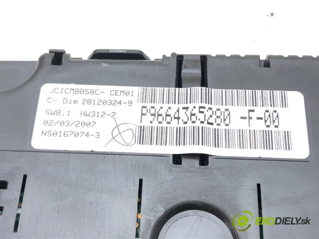 CITROEN C4 GRAND PICASSO I (UA_) 2006 - 2013    2.0 HDi 138 100 kW [136 KM] olej napędowy 2006 - 2  Prístrojovka P9664365280 (Prístrojové dosky, displeje)