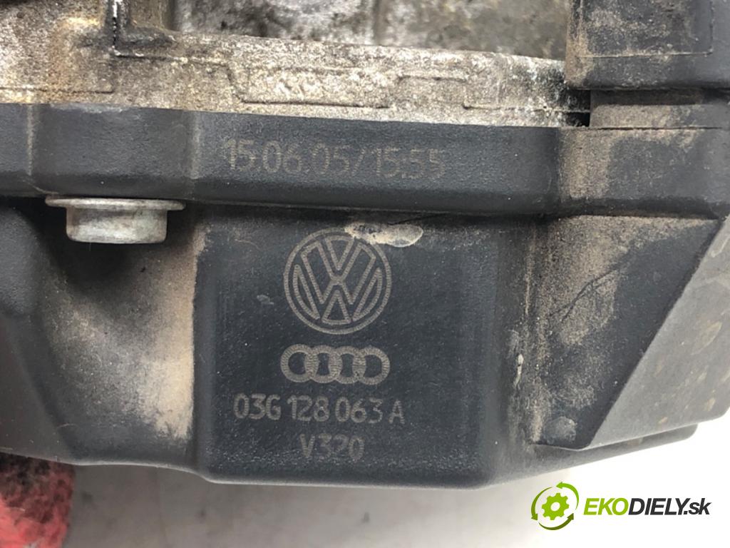 VW CADDY III Nadwozie pełne/minivan (2KA, 2KH, 2CA, 2CH) 2004 - 2015    1.9 TDI 77 kW [105 KM] olej napędowy 2004 - 2010  Škrtiaca klapka 03G128063A (Škrtiace klapky)