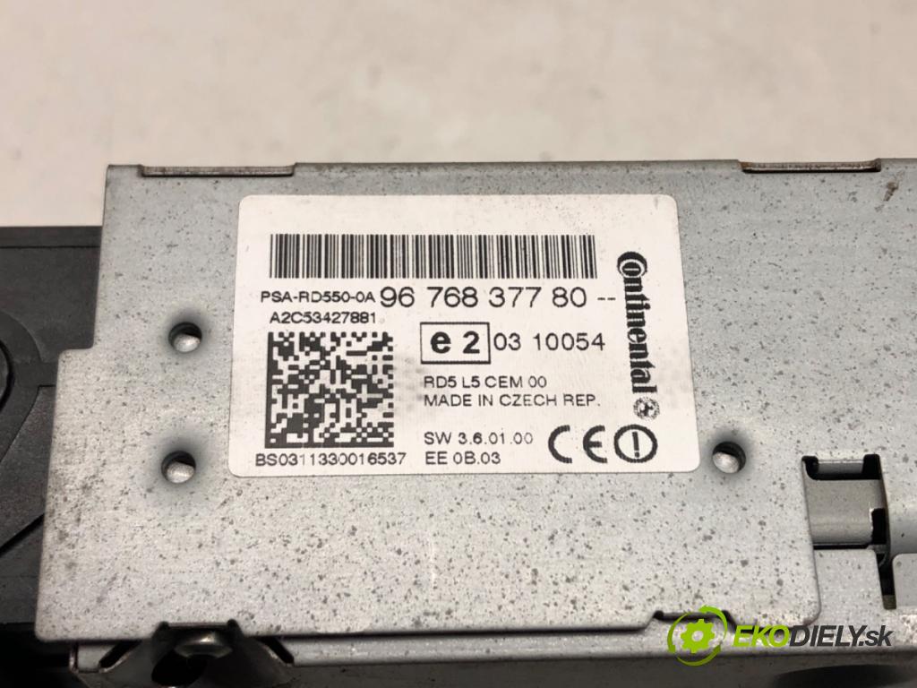 PEUGEOT 508 SW I (8E_) 2010 - 2018    2.0 HDi 120 kW [163 KM] olej napędowy 2010 - 2018  RADIO 9676837780 (Audio zariadenia)