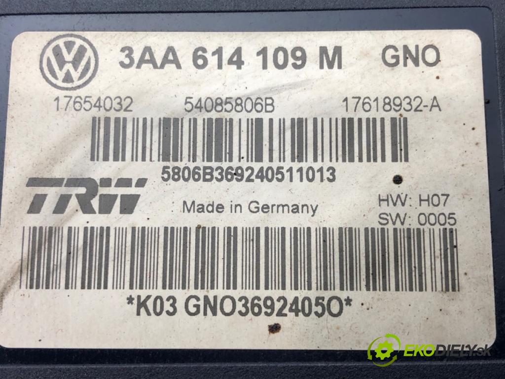VW PASSAT CC B6 (357) 2008 - 2012    2.0 TFSI 147 kW [200 KM] benzyna 2008 - 2012  pumpa ABS 3AA614109M (Pumpy brzdové)