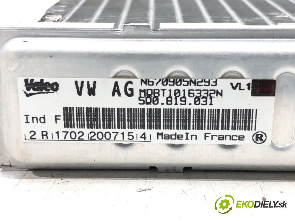 VW GOLF VII Variant (BA5, BV5) 2013 - 2022    2.0 TDI 110 kW [150 KM] olej napędowy 2013 - 2022  Výhrevné teleso, radiátor kúrenia 5Q0819031 (Radiátory kúrenia)