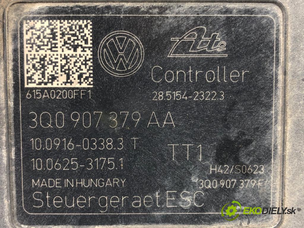 VW GOLF VII Variant (BA5, BV5) 2013 - 2022    2.0 TDI 110 kW [150 KM] olej napędowy 2013 - 2022  pumpa ABS 3Q0907379AA (Pumpy brzdové)
