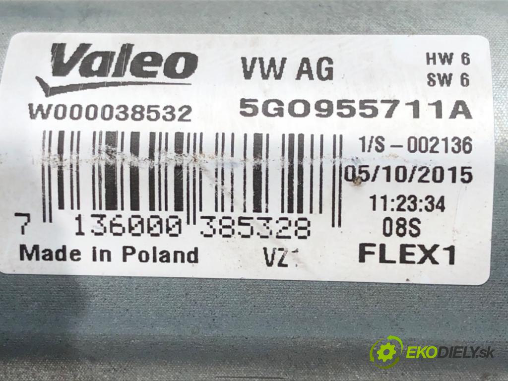 VW GOLF VII Variant (BA5, BV5) 2013 - 2022    2.0 TDI 110 kW [150 KM] olej napędowy 2013 - 2022  Motor stieračov zad 5G0955711A