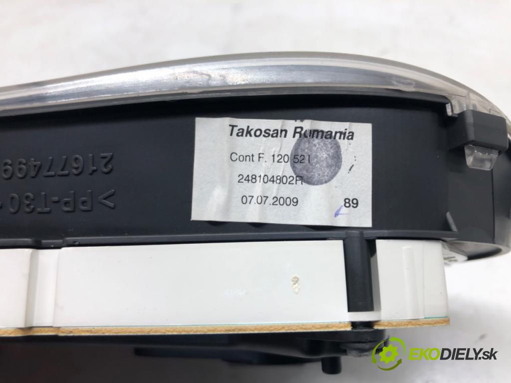 DACIA SANDERO 2008 - 2022    1.4 MPI LPG 53 kW [72 KM] Benzyna / gaz samochodow  Prístrojovka 248104802R (Prístrojové dosky, displeje)