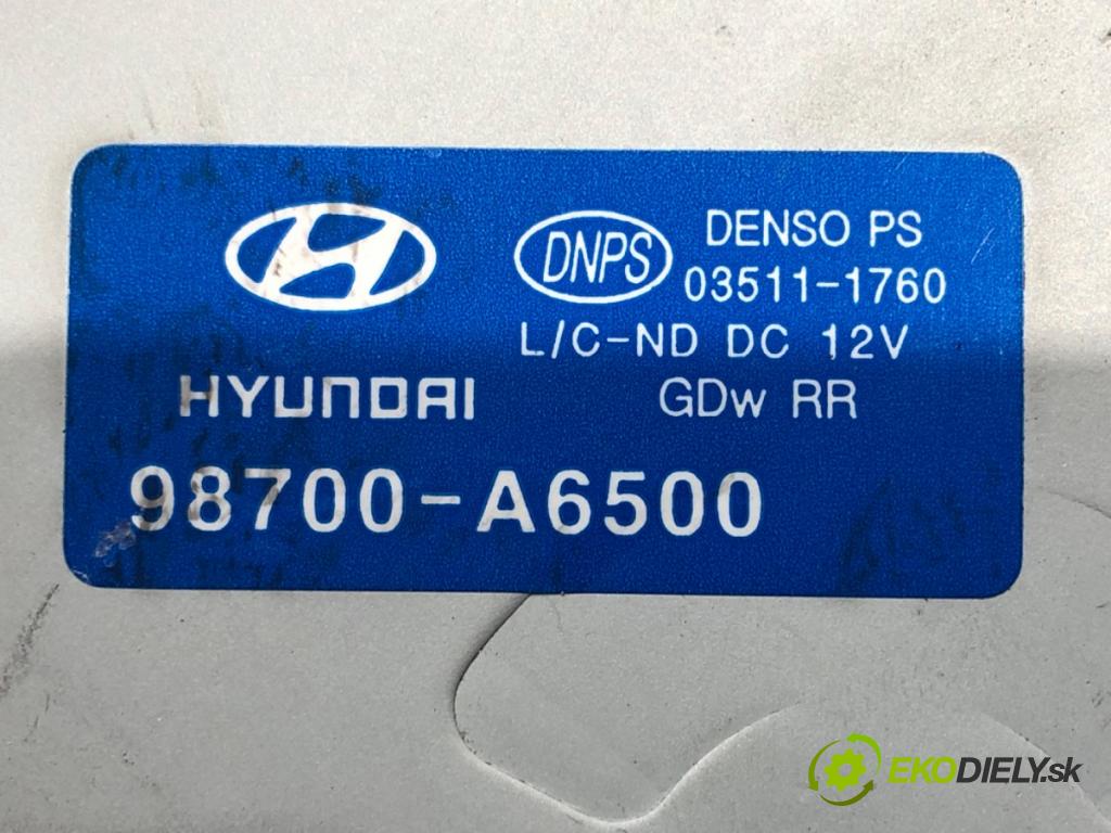 HYUNDAI i30 (GD) 2011 - 2022    1.6 88 kW [120 KM] benzyna 2012 - 2016  Motor stieračov zad 98700-A6500