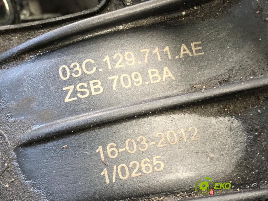 VW SCIROCCO III (137, 138) 2008 - 2017    1.4 TSI 118 kW [160 KM] benzyna 2008 - 2017  Potrubie sacie, sanie 03C129711AE (Sacie potrubia)