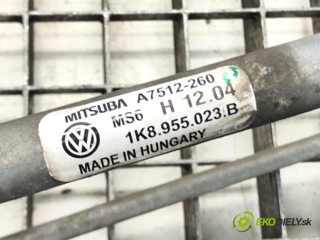 VW SCIROCCO III (137, 138) 2008 - 2017    1.4 TSI 118 kW [160 KM] benzyna 2008 - 2017  Mechanizmus stieračov predný 1K8955023B (Motorčeky stieračov predné)