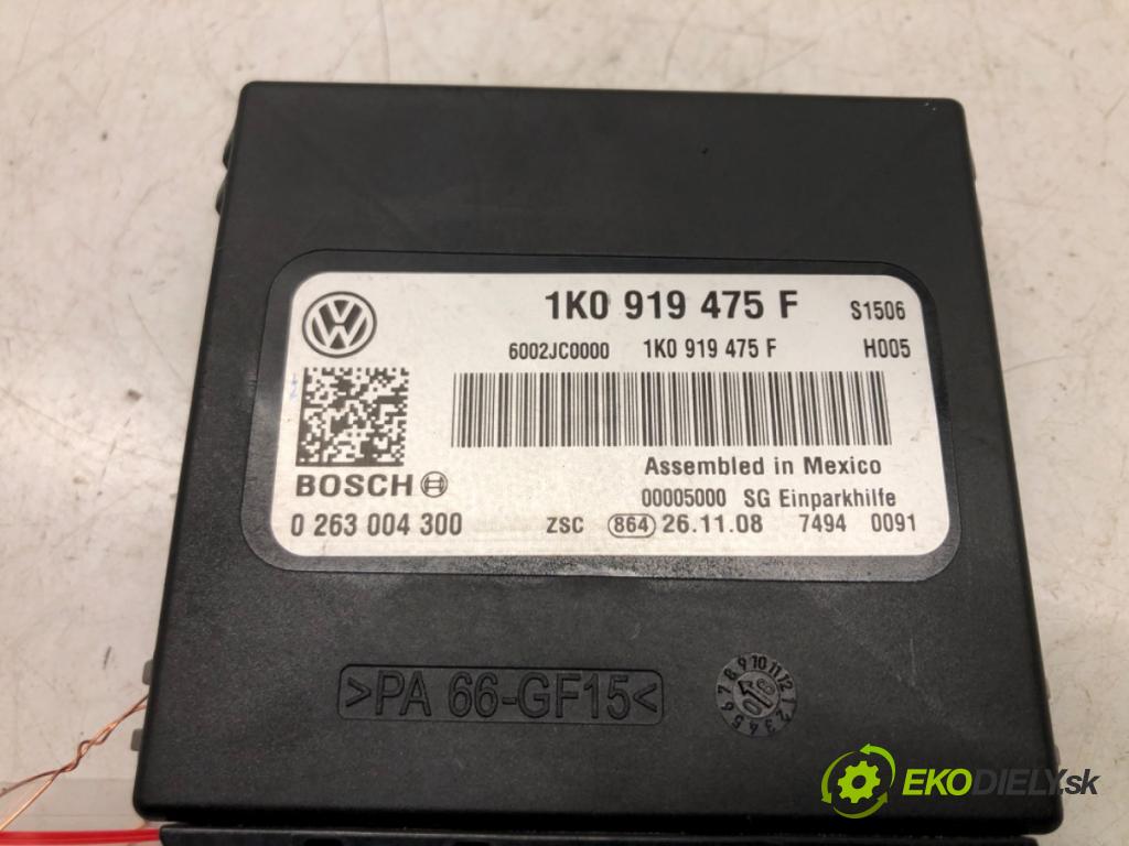 VW SCIROCCO III (137, 138) 2008 - 2017    1.4 TSI 118 kW [160 KM] benzyna 2008 - 2017  Modul PDC 1K0919475F (Ostatné)