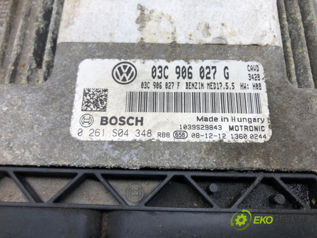 VW SCIROCCO III (137, 138) 2008 - 2017    1.4 TSI 118 kW [160 KM] benzyna 2008 - 2017  riadiaca jednotka Motor 03C906027G (Riadiace jednotky)