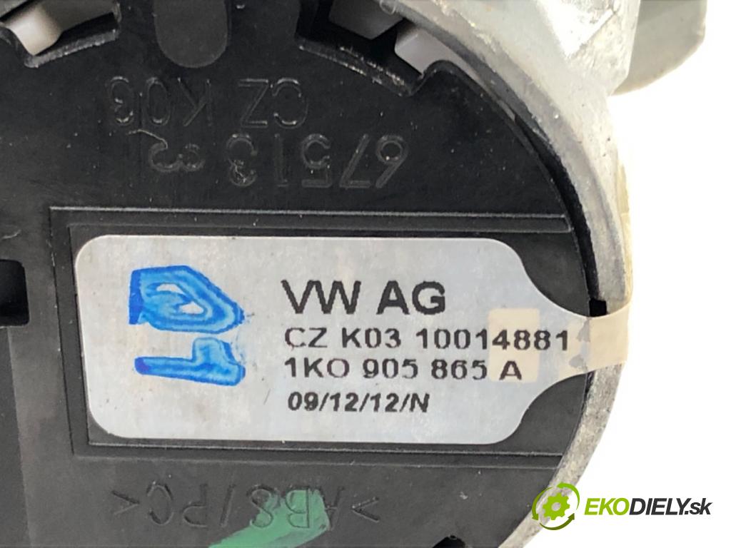 VW GOLF VI Variant (AJ5) 2009 - 2014    1.6 TDI 77 kW [105 KM] olej napędowy 2009 - 2013  spinačka 1K0905851B (Spínacie skrinky a kľúče)