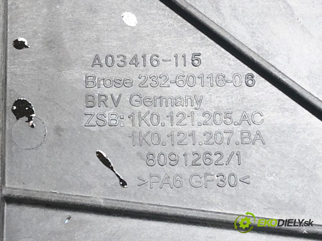 VW GOLF VI Variant (AJ5) 2009 - 2014    1.6 TDI 77 kW [105 KM] olej napędowy 2009 - 2013  Ventilátor chladiča 1K0121205AC (Ventilátory)