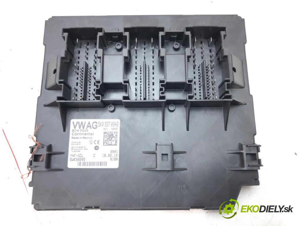 VW GOLF VI Variant (AJ5) 2009 - 2014    1.6 TDI 77 kW [105 KM] olej napędowy 2009 - 2013  Modul BCM 5K09370845 (Ostatné)
