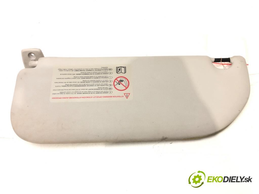CITROEN C3 II (SC_) 2009 - 2022    1.4 HDi 70 50 kW [68 KM] olej napędowy 2009 - 2022  Clona slnečná pravy 