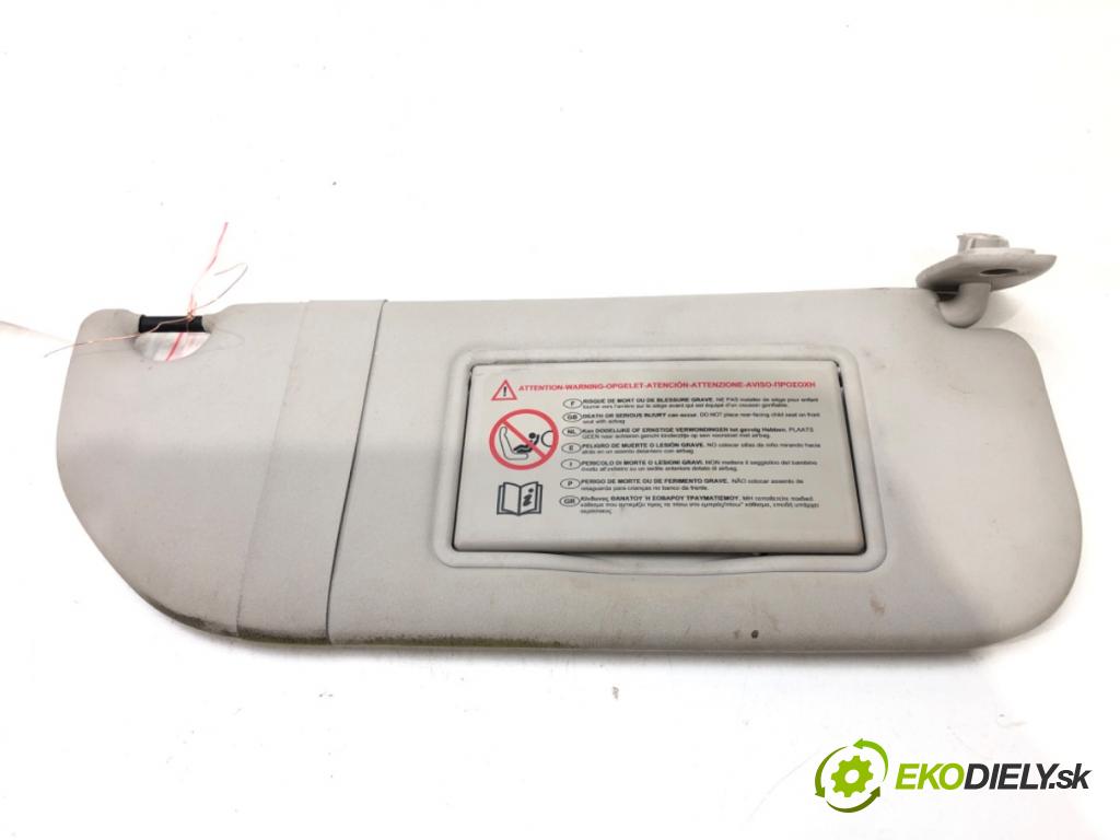 CITROEN C3 II (SC_) 2009 - 2022    1.4 HDi 70 50 kW [68 KM] olej napędowy 2009 - 2022  Clona slnečná pravy