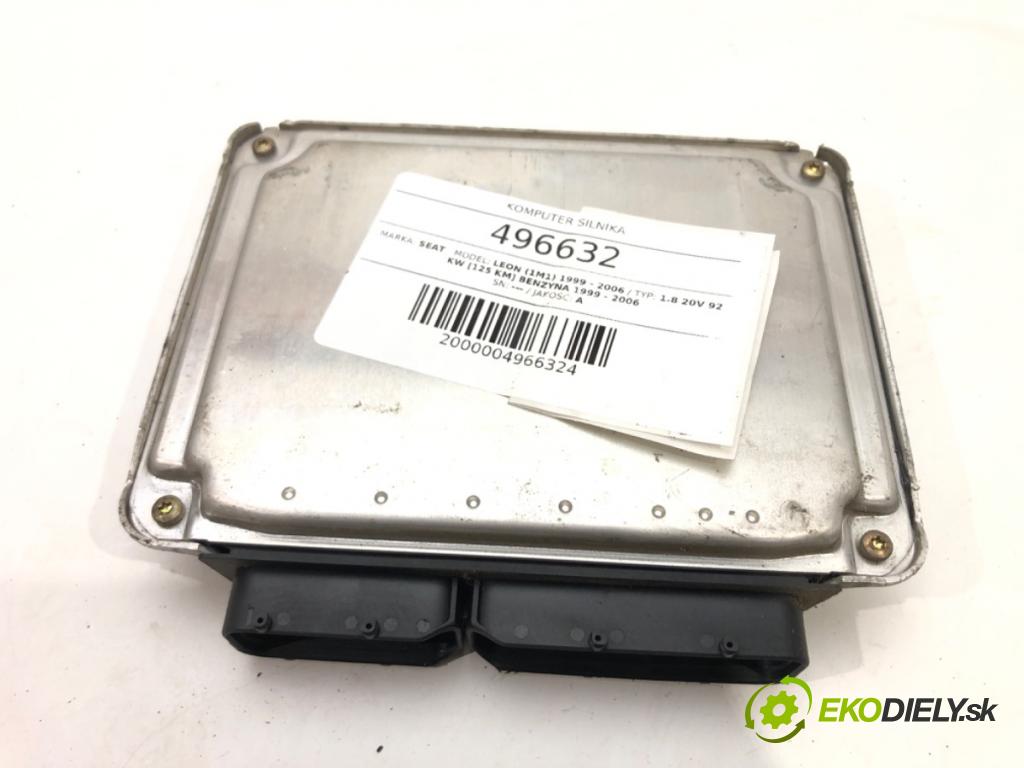 SEAT LEON (1M1) 1999 - 2006    1.8 20V 92 kW [125 KM] benzyna 1999 - 2006  riadiaca jednotka Motor 06A906032CR 0261204970 (Riadiace jednotky)