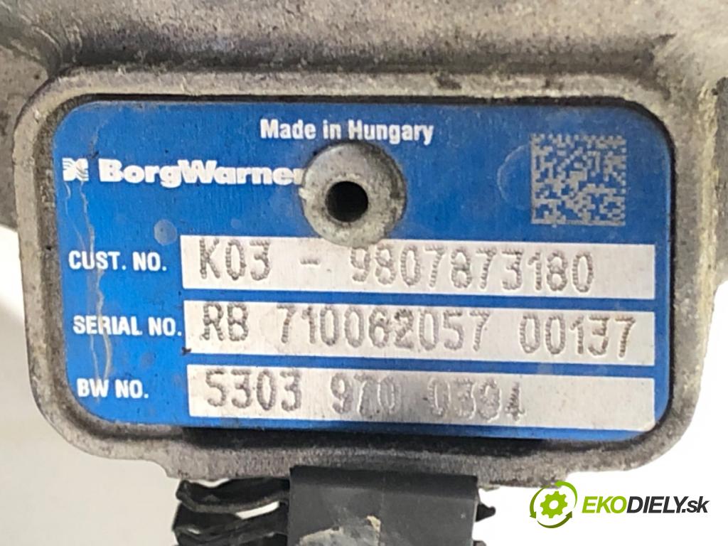 PEUGEOT 508 SW I (8E_) 2010 - 2018    2.0 BlueHDi 150 110 kW [150 KM] olej napędowy 2014  Turbodúchadlo,turbo 9807873180 (Turbodúchadlá (kompletné))