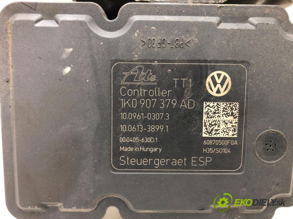 VW GOLF V Variant (1K5) 2007 - 2009    1.9 TDI 77 kW [105 KM] olej napędowy 2007 - 2009  Pumpa ABS 1K0907379AD (Pumpy ABS)