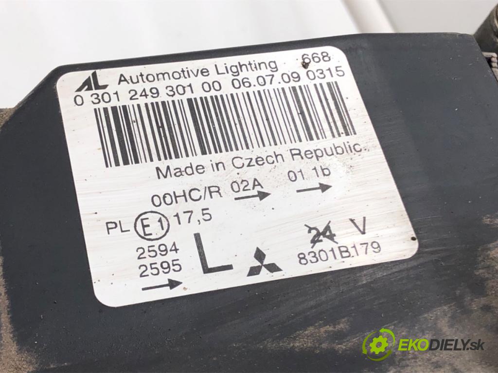 MITSUBISHI COLT VI (Z3_A, Z2_A) 2002 - 2012    1.3 Flexfuel 70 kW [95 KM] Benzyna / metanol 2008   Svetlomet ľavy predný 8301B179