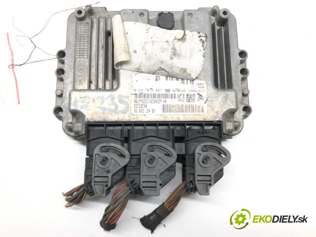 PEUGEOT 207 (WA_, WC_) 2006 - 2015    1.6 HDi 66 kW [90 KM] olej napędowy 2006 - 2013  riadiaca jednotka Motor 9662212480 (Riadiace jednotky)