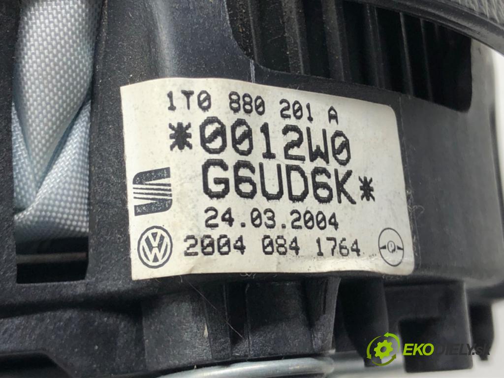 VW POLO (9N_, 9A_) 2001 - 2014    1.9 TDI 74 kW [101 KM] olej napędowy 2001 - 2009  AirBag volantu 1T0880201A (Airbagy)