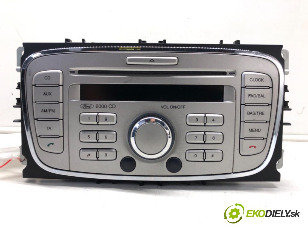 FORD FOCUS II Turnier (DA_, FFS, DS) 2004 - 2012    1.6 TDCi 66 kW [90 KM] olej napędowy 2004 - 2012  RADIO 8M5T-18C815-AB (Audio zariadenia)