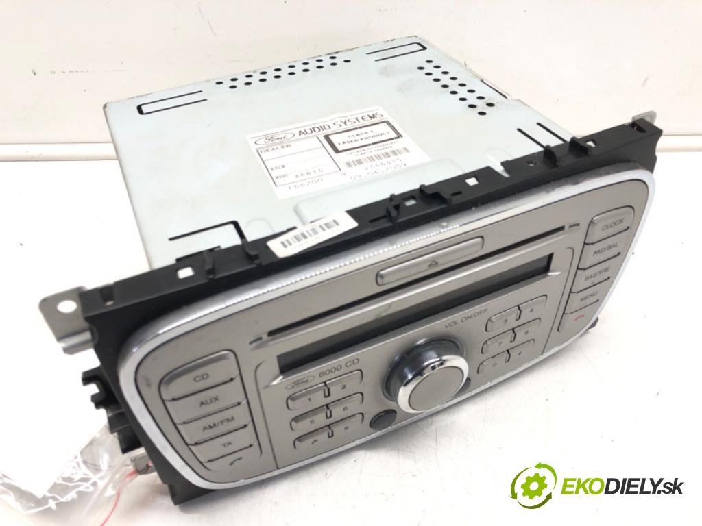 FORD FOCUS II Turnier (DA_, FFS, DS) 2004 - 2012    1.6 TDCi 66 kW [90 KM] olej napędowy 2004 - 2012  RADIO 8M5T-18C815-AB (Audio zariadenia)