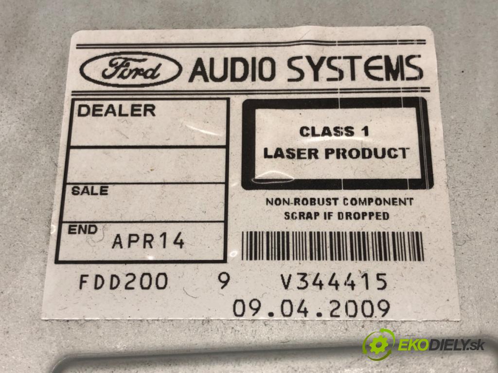 FORD FOCUS II Turnier (DA_, FFS, DS) 2004 - 2012    1.6 TDCi 66 kW [90 KM] olej napędowy 2004 - 2012  RADIO 8M5T-18C815-AB (Audio zariadenia)