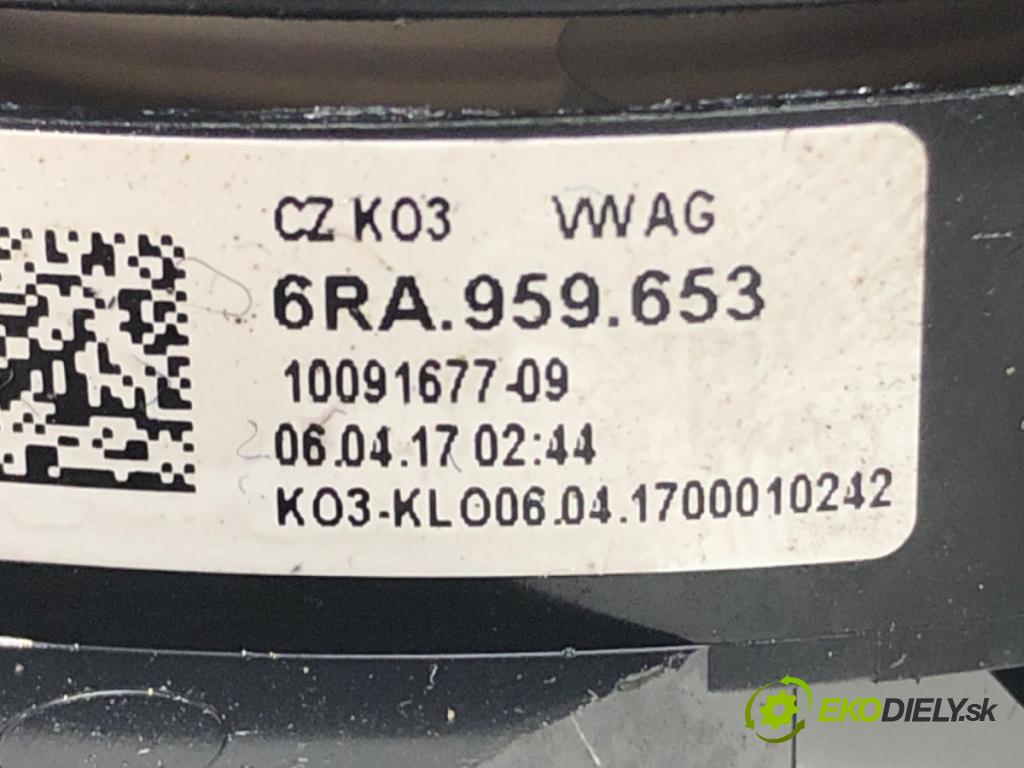 SKODA RAPID (NH3, NK3, NK6) 2012 - 2022    1.4 TDI 66 kW [90 KM] olej napędowy 2015 - 2019  Krúžok, slimák airbag 6RA959653 (Airbagy)
