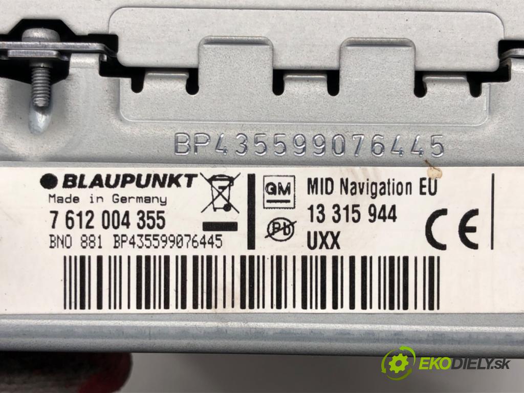 OPEL INSIGNIA A Sports Tourer (G09) 2008 - 2017    2.0 CDTI (35) 118 kW [160 KM] olej napędowy 2008 -  RADIO 13315944 (Audio zariadenia)
