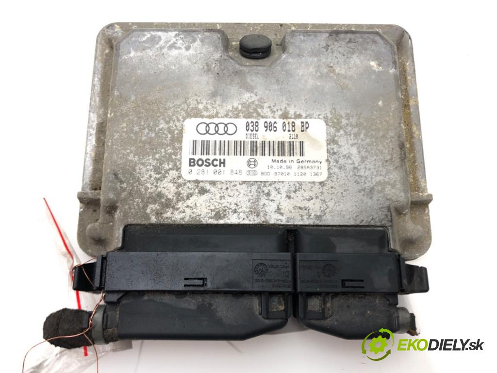 AUDI A3 (8L1) 1996 - 2006    1.9 TDI 81 kW [110 KM] olej napędowy 1997 - 2001  riadiaca jednotka Motor 038906018BP (Riadiace jednotky)