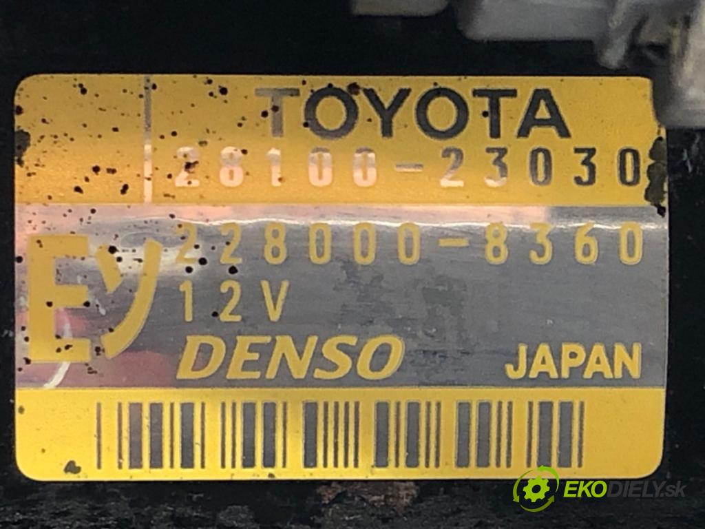 TOYOTA YARIS (_P1_) 1999 - 2005    1.0 (SCP10_) 50 kW [68 KM] benzyna 1999 - 2005  Štartér 28100-23030 (Štartéry)