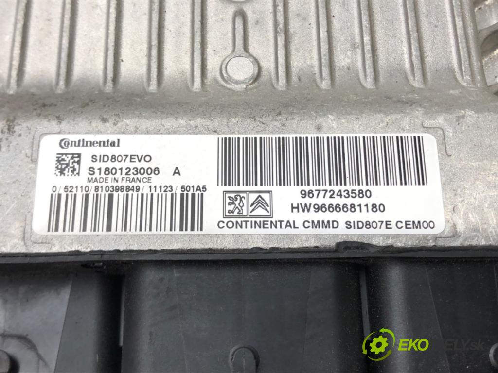 PEUGEOT 508 I (8D_) 2010 - 2018    1.6 HDi 82 kW [112 KM] olej napędowy 2010 - 2018  řídící jednotka motora 9677243580 (Řídící jednotky)