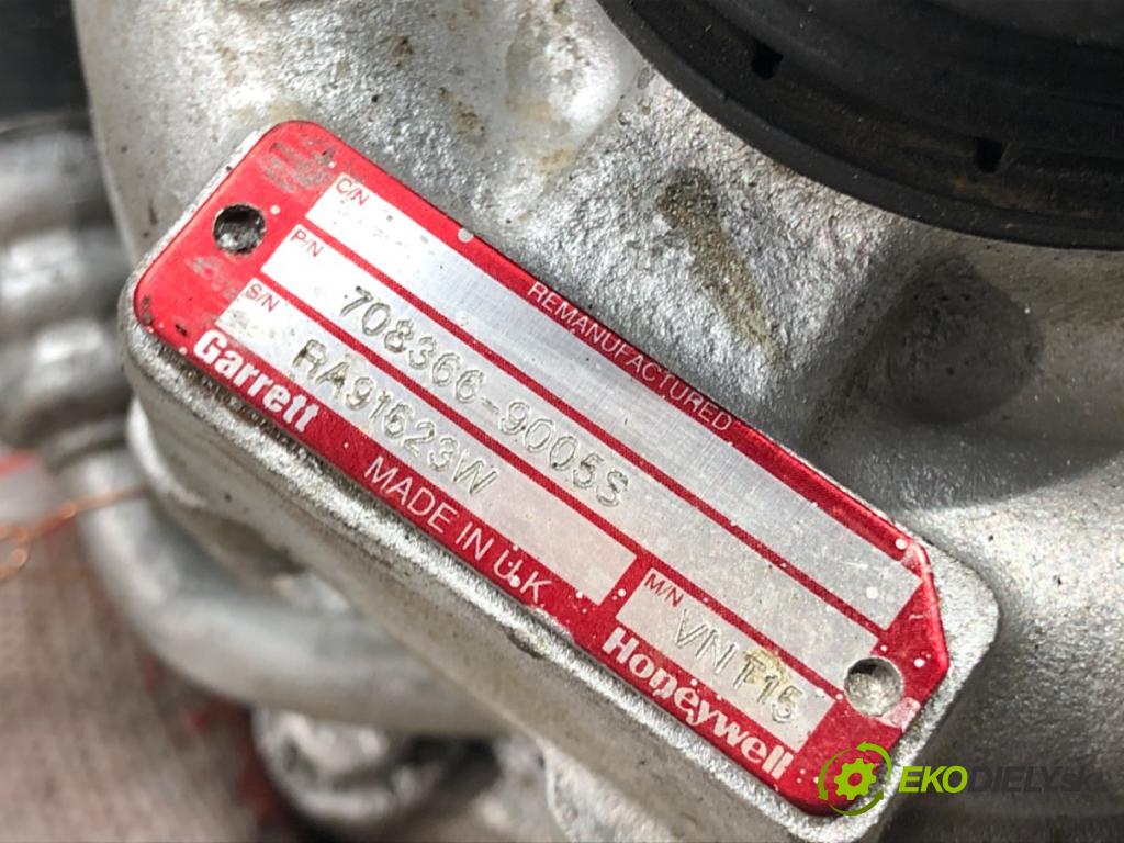 LAND ROVER FREELANDER I (L314) 1998 - 2006    2.0 Td4 4x4 82 kW [112 KM] olej napędowy 2000 - 20  Turbodúchadlo,turbo 708366-9005S (Turbodúchadlá (kompletné))