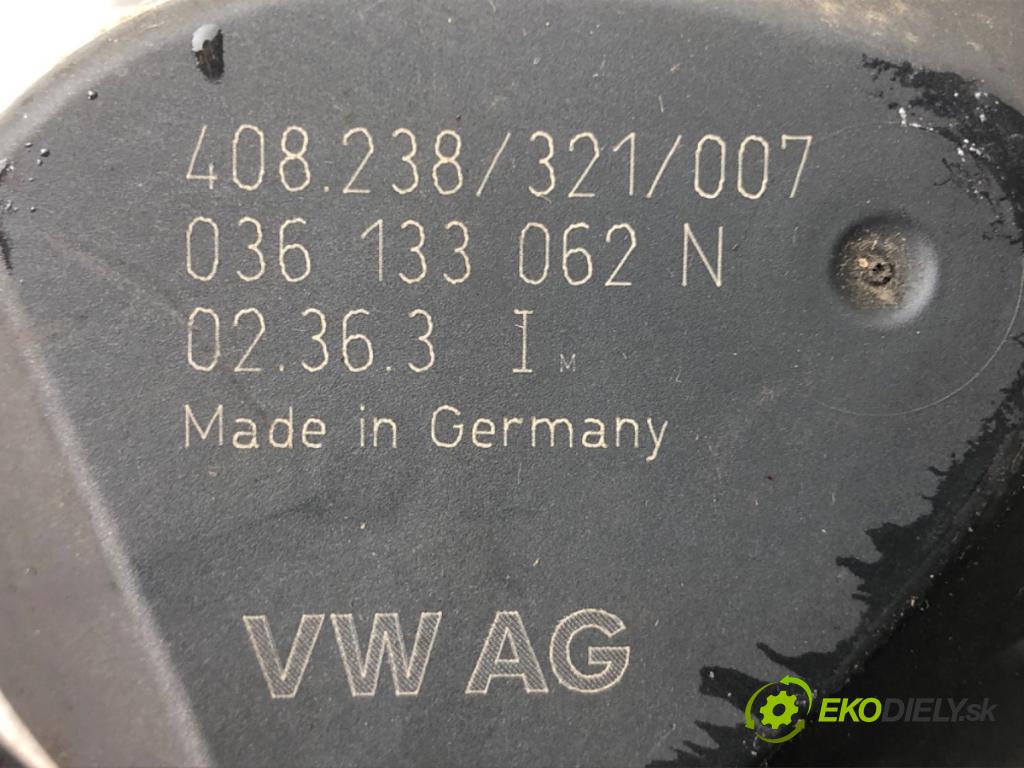 VW POLO (9N_, 9A_) 2001 - 2014    1.2 12V 47 kW [64 KM] benzyna 2001 - 2007  Škrtiaca klapka 036133062N (Škrtiace klapky)