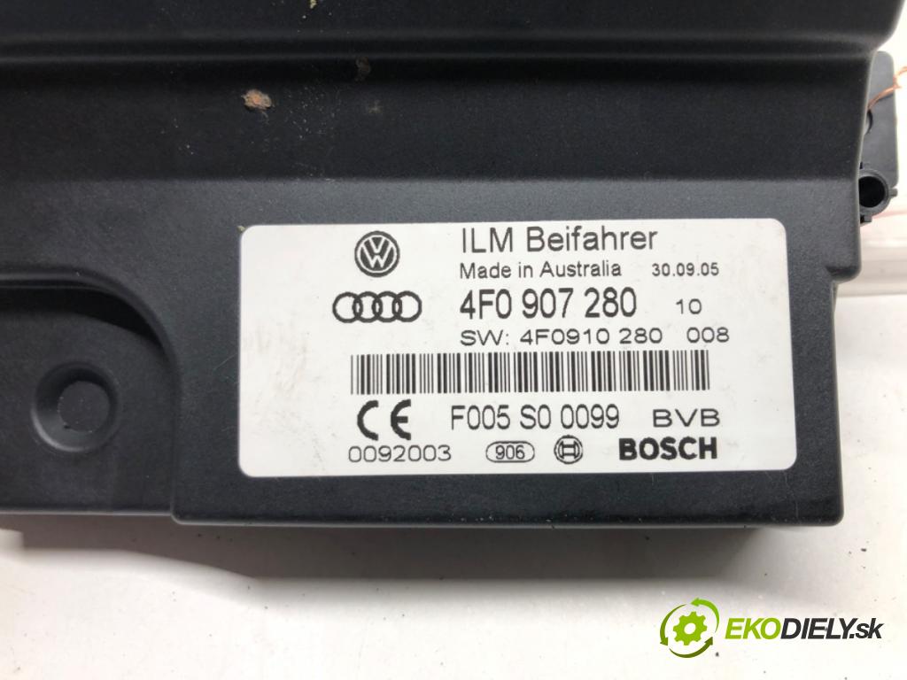 AUDI A6 C6 (4F2) 2004 - 2011    3.2 FSI quattro 188 kW [255 KM] benzyna 2004 - 200  modul řídící jednotka NAPÁJENÍ 4F0907280