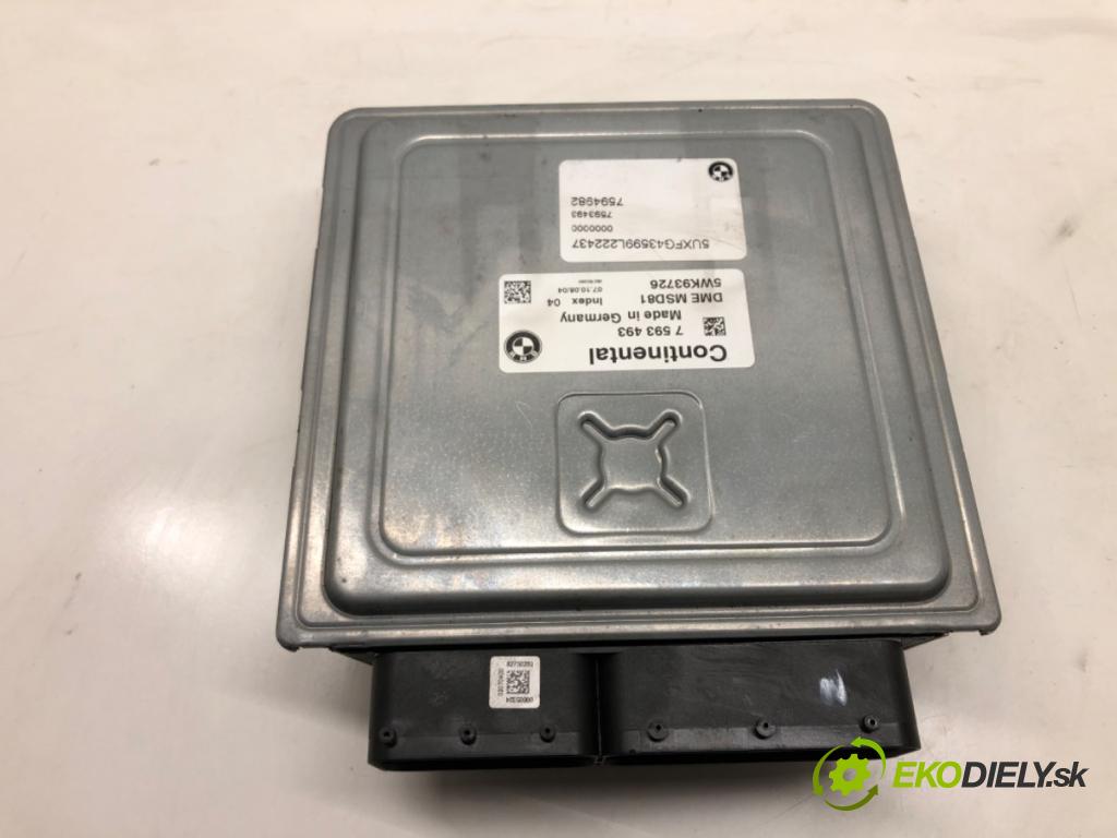 BMW X6 (E71, E72) 2007 - 2014    xDrive 35 i 225 kW [306 KM] benzyna 2008 - 2014  riadiaca jednotka Motor 7593493 5WK93726 (Riadiace jednotky)