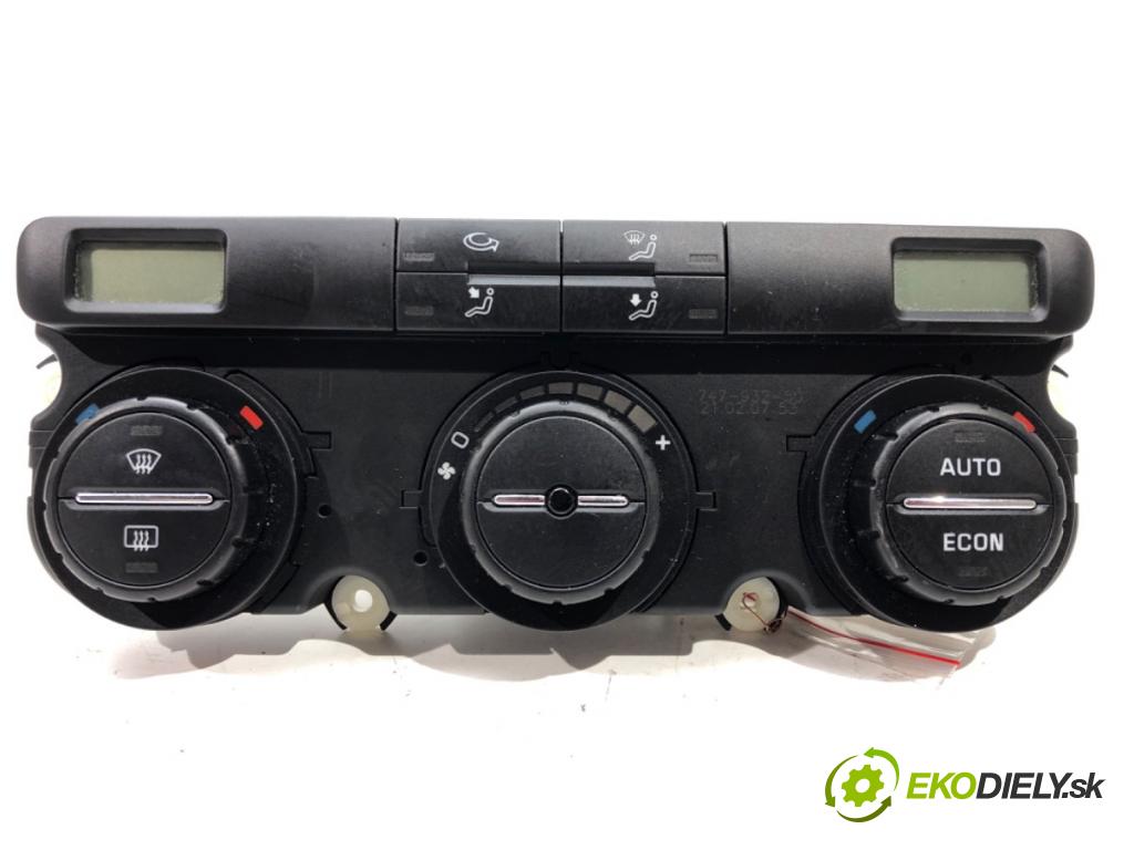 SKODA OCTAVIA II (1Z3) 2004 - 2013    2.0 FSI 110 kW [150 KM] benzyna 2004 - 2008  Panel ovládania kúrenia 1Z0907044M (Prepínače, spínače, tlačidlá a ovládače kúrenia)