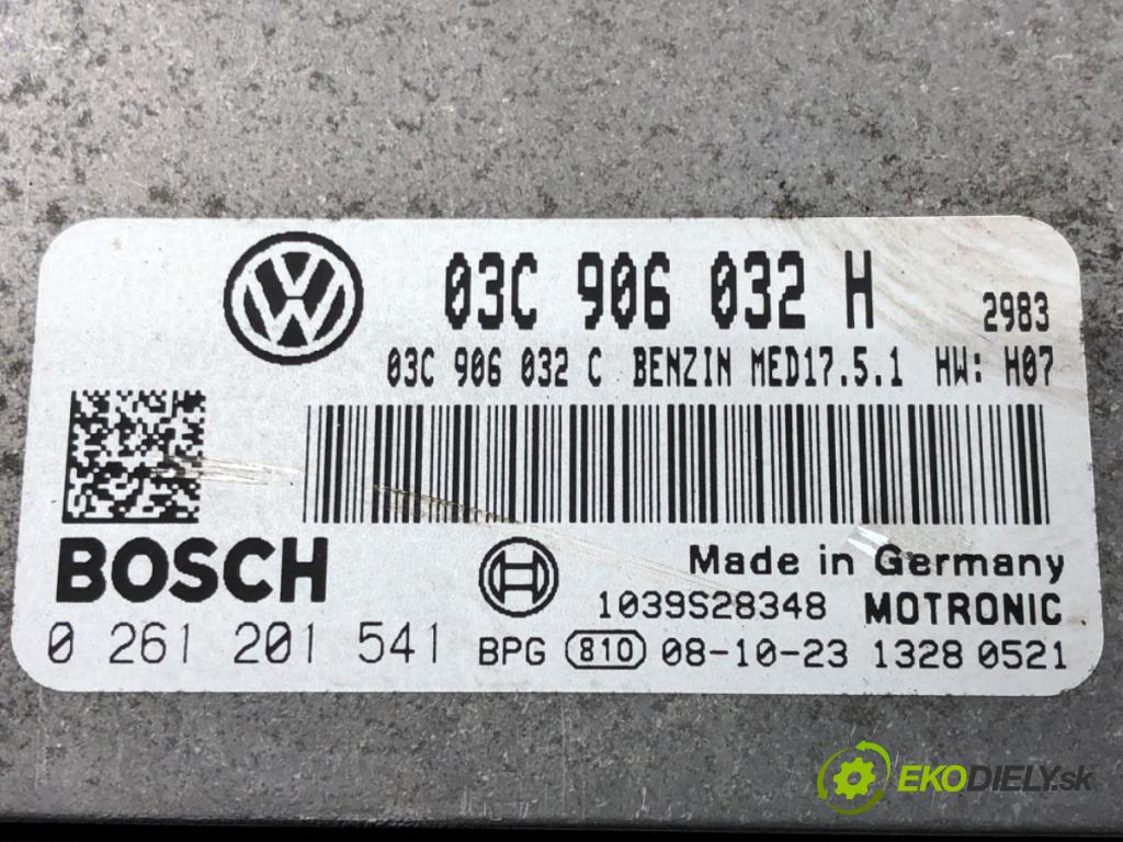 VW TOURAN (1T1, 1T2) 2003 - 2010    1.4 TSI 125 kW [170 KM] benzyna 2006 - 2010  riadiaca jednotka Motor 03C906032H 0261201541 (Riadiace jednotky)