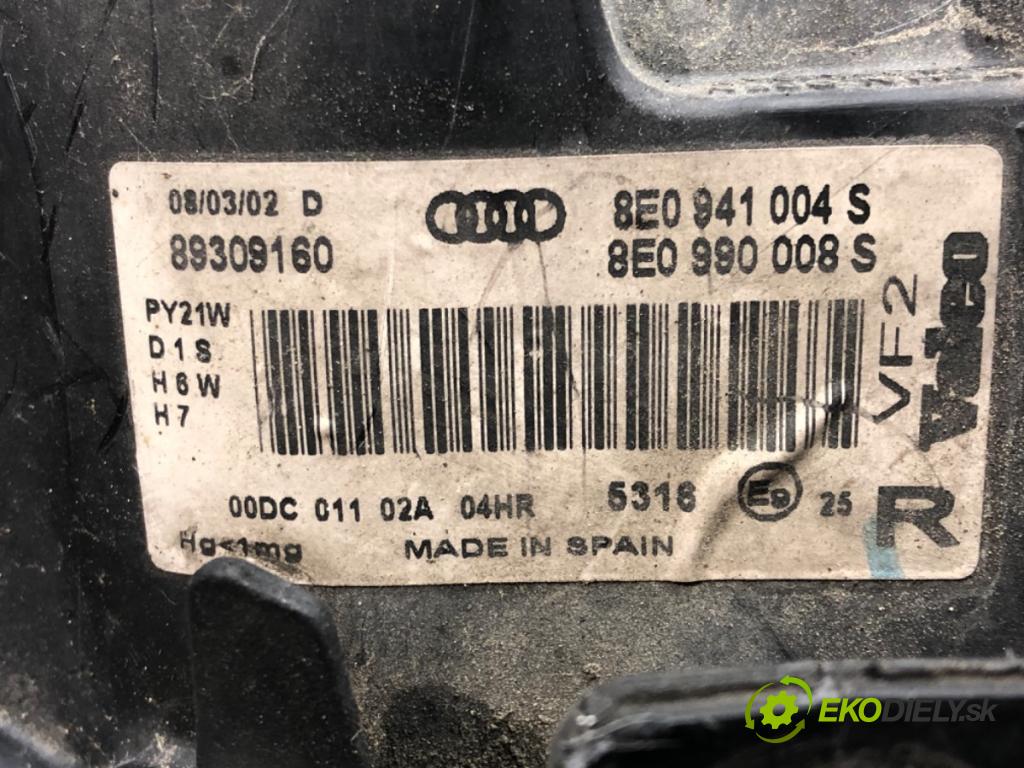 AUDI A4 B6 Avant (8E5) 2000 - 2005    2.5 TDI quattro 132 kW [180 KM] olej napędowy 2001  Svetlomet pravy predný XENON 8E0941004S