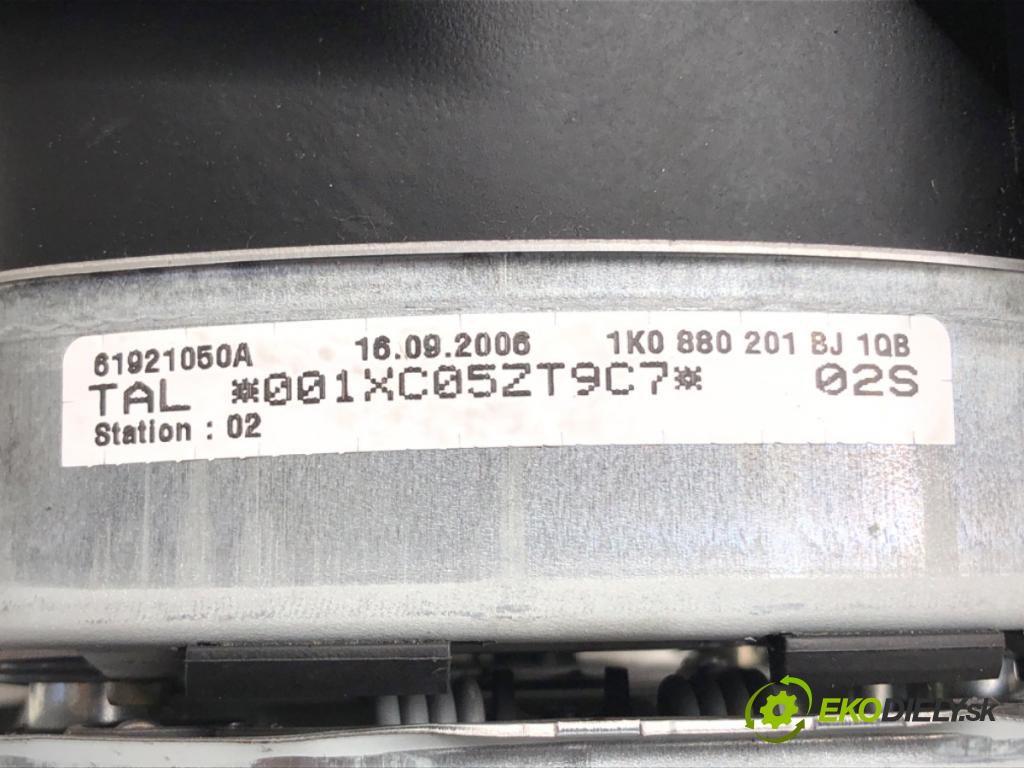 VW GOLF V (1K1) 2003 - 2010    1.9 TDI 66 kW [90 KM] olej napędowy 2004 - 2008  AirBag volantu 1K0880201BJ (Airbagy)
