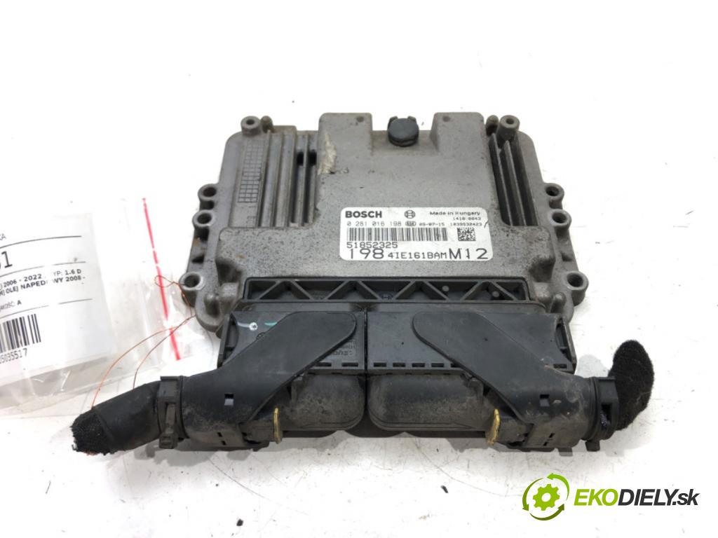 FIAT BRAVO II (198_) 2006 - 2022    1.6 D Multijet (198AXL1B) 88 kW [120 KM] olej napę  riadiaca jednotka Motor 51852325 (Riadiace jednotky)