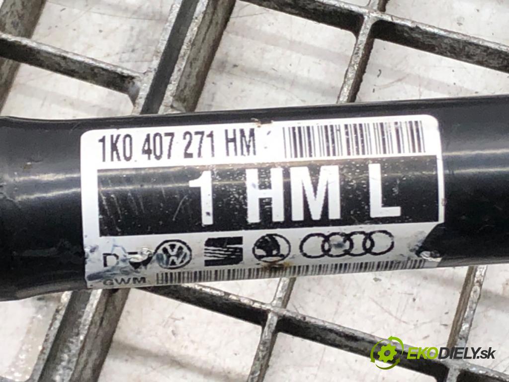 VW GOLF VI (5K1) 2008 - 2014    2.0 TDI 125 kW [170 KM] olej napędowy 2009 - 2012  Poloos ľavy predný 1K0407271HM