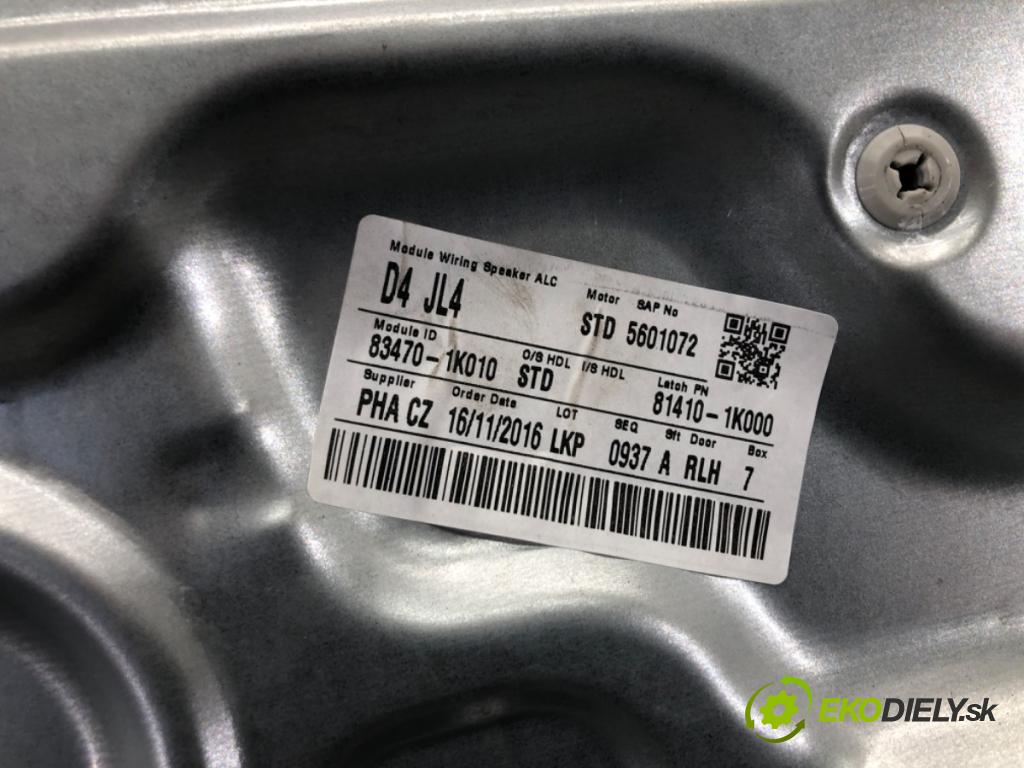 HYUNDAI ix20 (JC) 2010 - 2022    1.6 92 kW [125 KM] benzyna 2010 - 2022  mechanismus okna levý zadní část 83470-1K010