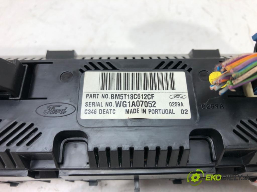 FORD FOCUS III 2010 - 2022    1.6 TDCi 85 kW [115 KM] olej napędowy 2010 - 2017  Panel ovládania kúrenia BM5T18C612CF (Prepínače, spínače, tlačidlá a ovládače kúrenia)