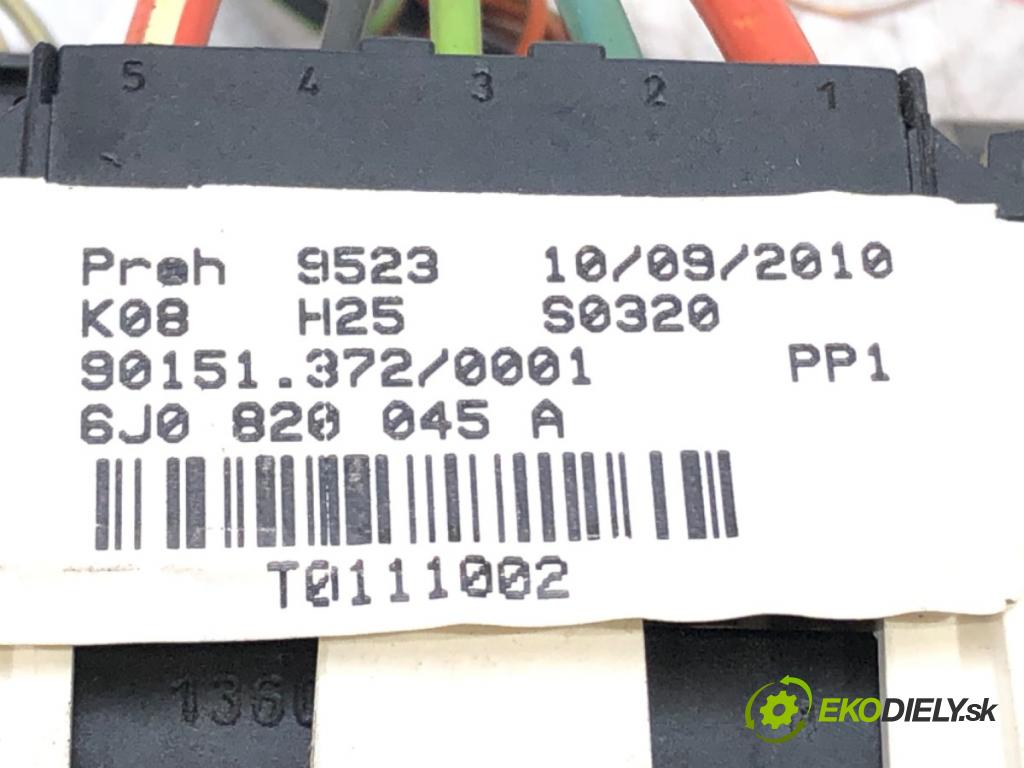 SEAT IBIZA IV (6J5, 6P1) 2008 - 2017    1.4 63 kW [85 KM] benzyna 2008 - 2015  Panel ovládania kúrenia 6J0820045A (Prepínače, spínače, tlačidlá a ovládače kúrenia)