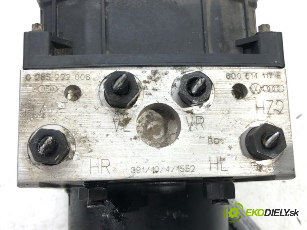 SKODA FABIA I (6Y2) 1999 - 2008    1.2 40 kW [54 KM] benzyna 2001 - 2007  Pumpa ABS 0265800003 (Pumpy ABS)