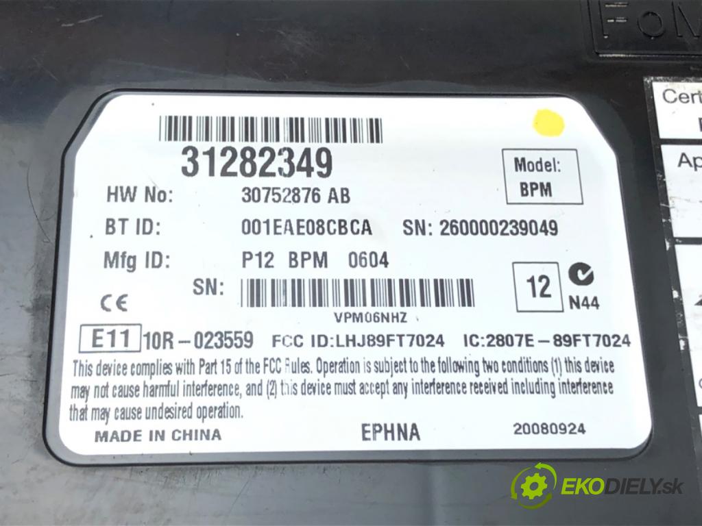 VOLVO V50 (545) 2003 - 2012    1.6 74 kW [101 KM] benzyna 2005 - 2012  Modul BLUETOOTH 31282349 (Ostatné)