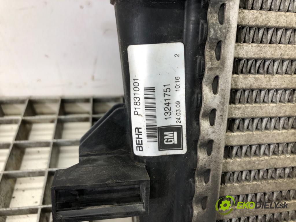 OPEL INSIGNIA A (G09) 2008 - 2017    2.0 CDTI (68) 118 kW [160 KM] olej napędowy 2008 -  intercooler 13241751 (Chladiče nasávaného vzduchu (intercoolery))